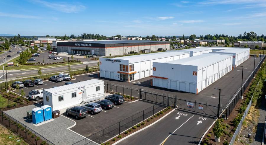 Commercial and retail construction project